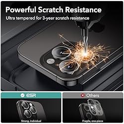ESR 2 Pack Camera Lens Protector for iPhone 15 Pro