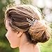 Missgace 3pcs Wedding Bridal Pearl Flower Crystal Hair Pins Clips Bridesmaid