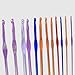 Ostart 12 Sizes Multi-color Aluminum Crochet Hooks Knitting Kits Needles (2mm -8mm)