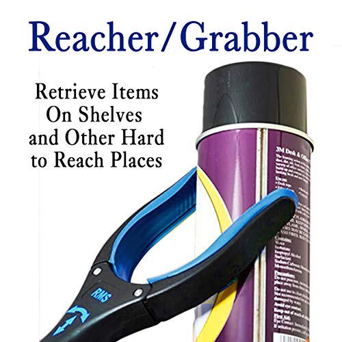 26 Inch Grabber Reacher with Rotating Gripper - Mobility Aid Reaching Assist Tool (Blue)
