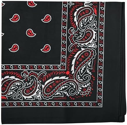 Amazon.com: Hav-A-Hank Metallic Gold and Black Bandanna 22x22 Made