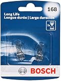 Bosch Automotive 168LL 168 Light Bulb, 2 Pack