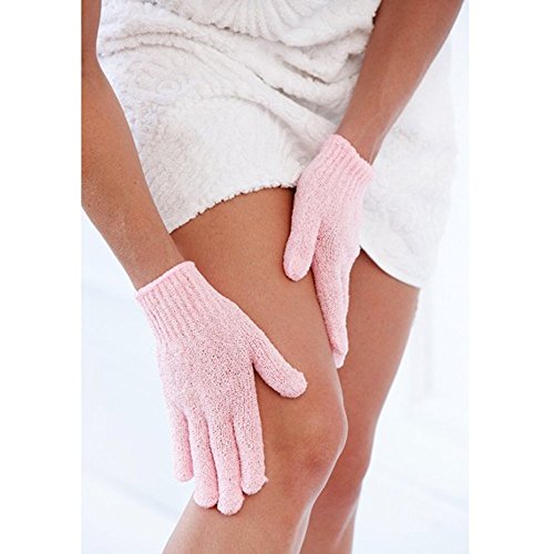 4 Pairs Exfoliating Gloves - Premium Scrub Wash Mitt for Shower,Spa,Massage and Body Scrubs - Spa Exfoliation Accessories For Men and Women