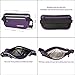 ENKNIGHT Big RFID Money Belt for Travel Running Waist Pack Fanny Pack Purple