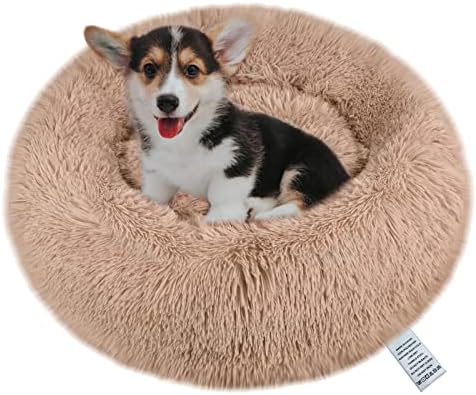 Anti Anxiety Fluffy Donut Dog Bed Donut Dog Bed Medium Washable