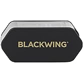 Blackwing Two-Step Long Point Pencil Sharpener, German Steel, Black