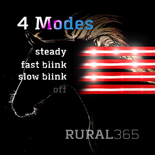 Rural365 Reflective Horse Tack LED Horse Breastplate Collar LED Horse