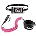 Unigear Premium 10' Coiled SUP Leash (11 Colors) Inflatable Paddle Board Surfboard Leash with Waterproof Wallet (Pink-New)