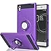 Ymhxcy Xperia XA1 Ultra Case with HD Screen Protector,360 Degree Rotating Ring & Bracket Rubber Dual Layer Shock Bumper Resistant Back Cover for Xperia XA1 Ultra(6