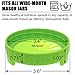 Plastic Sprouting Lids For Wide Mouth Mason Jars, BPA Free Plastic Been Screen-Grow Bean Sprouts, Alfalfa, Broccoli, Salad Sprouts etc, Easy Rinse & Drain, Maximum Air Flow-6 PACK
