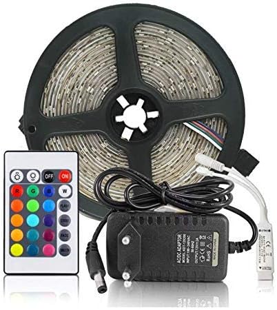 Smars® Waterproof Remote Control Led Strip Light with Adaptor for Home,Office,Diwali,Eid & Christmas Decoration