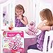 IQ Toys Little Fairy Princess Washable Makeup and Nail Heart Palette with Mirror