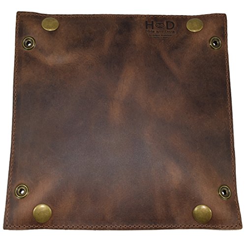 Leather Catchall Change Key Wallet Coin Box Tray Storage Valet Handmade by Hide & Drink :: Cinnamon