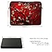 Meffort Inc 17 17.3 inch Neoprene Laptop Sleeve Bag Carrying Case with Hidden Handle and Adjustable Shoulder Strap - Vincent van Gogh Cherry Blossoming