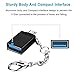Micro USB to USB OTG Adapter 4Pack, Micro-USB B Male to USB A Female Connector with Keychain fit Android Samsung Galaxy S7 S6 Edge S5 Note 5 LG G4 Sony Nokia HTC or Tablets with ON The GO Function