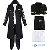 Anime Cosplay Costumes Manjiro Jacket Coat Cloak Black Uniform Suit Adult Halloween Outfits