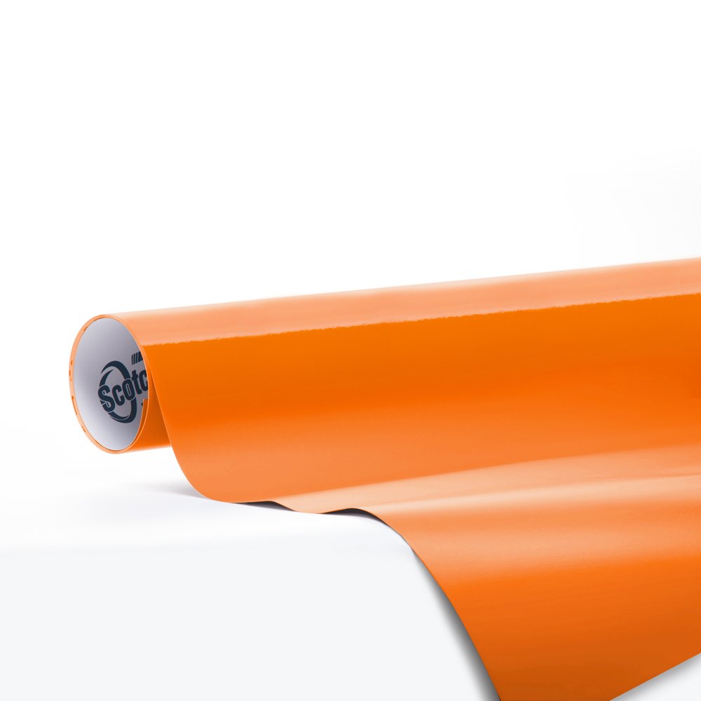 3M Scotchprint Series 1080 Gloss Bright Orange Vinyl Car Wrap Film Sheet Roll - 3M1080 - 4" x 6" Sample