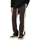 Weierpidan Faux Suede Sweatpants Women Flare Dancing Joggers Men's Patchwork Streetwear Trousers