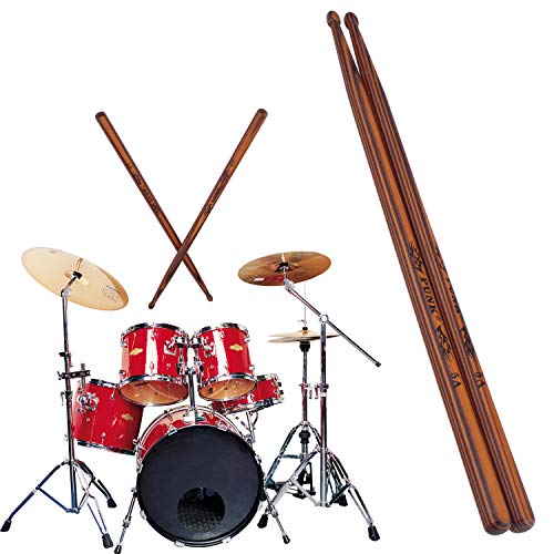 5A Wooden Drumsticks Drum Sticks Hard Maple Wood Drum Set Percussion Instrument Accessories of 1Pair - Thumbnail 5
