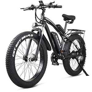 GUNAI Electric Bike 48V Off-road Fat 26” 4.0 Tire E-Bike Electric Mountain Bike with Rear Seat