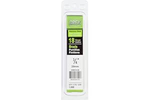 Grex GSB18-20 3/4 in. 18 Ga. Brad Nails, Stainless Steel 304, 1M