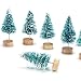 GENENIC Miniature Sisal Christmas Trees on Wooden Bases,1.77 inch Tall (pack of 24)