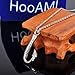 HooAMI Fish Hook Cremation Jewelry Keepsake Memorial Ashes Urn Necklace
