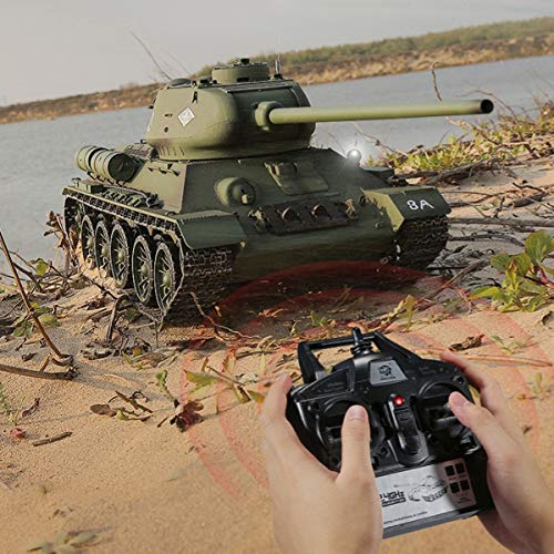 XIAOKEKE Rc Panzer, Funkfernsteuerung RC Panzer 1/16 Modell (Pro-Version) RTR, BB Shooting & Laufrückstoß & Rauch… – Bild 3