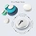 Multi-Functional White Noise Machine with Bluetooth Speaker, Portable Sleep Sound Machines for Adult Baby Sleeping with 15 Natural Soothing Sounds and Non-Looping Fan, Rechargeable Battery and Auto-Of