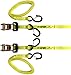 Strapright- Ratchet Straps, Motorcycle Ratchet Tie Down Straps - 2 Pack, 14 Ft & 3300 Break Strength | Padded Handle Ratchet Tie Down Straps | Adjust & Lock | Motorbikes, Dirt Bikes, Kayak UTV & ATV