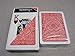 Modiano Italian Poker Game Playing Cards - Black Box Texas Poker - RED Deck - Jumbo 2 Index - Single Card Deck - 100% Plastic Made in Italy