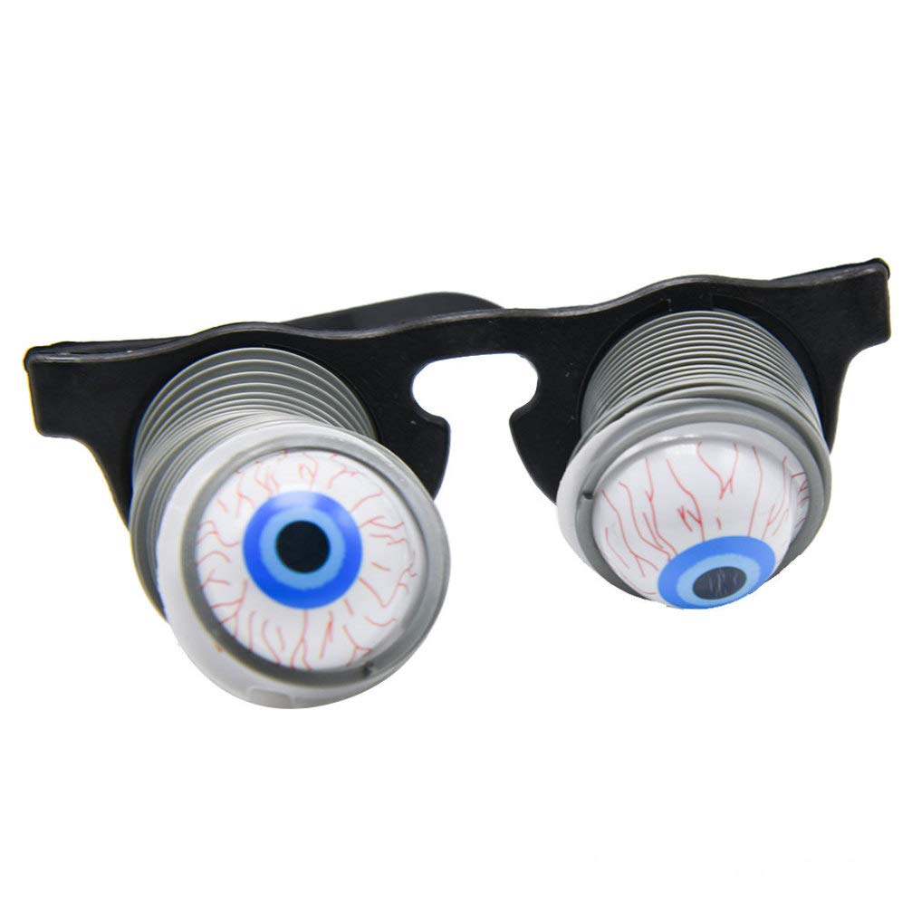 Toyvian 2pcs Eyeball Glasses for Kids with Dropping Eyeballs Tricky