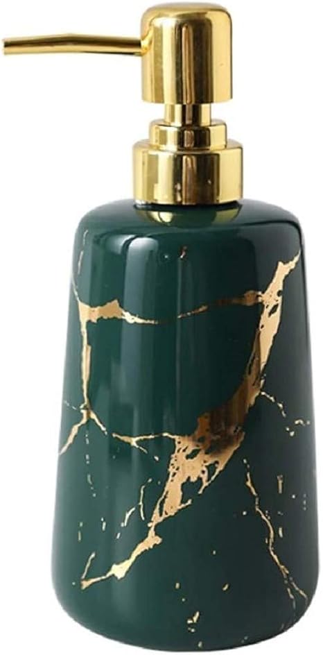 FülleMore Keramik Seifenspender 350ml nachfüllbar Lotionspender Gold