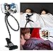 Huixinda Universal Phone Clip Holder with Flexible Gooseneck Long Arm - Black