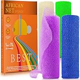 4 Pieces Exfoliating Washcloth Shower Towel African