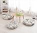 NOVWANG Cotton & Linen Round Floor Pillow Cushion Japanese Style Futon Seat Cushion Thicken Chair Wave Window Pad 21