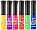 splashes & spills UV Blacklight Lip Gloss - 6 Color Variety Pack, 3.7g - Day or Night Stage, Clubbing or Costume Makeup