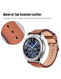 v moro para Samsung Gear S3 Classic Frontier SmartWatch correas, accesorios de piel correa de repuesto para Samsung Gear S3 Classic Frontier Smart Watch, 2 IN 1