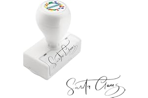 WAHXIAOSW North Pole Self Inking Santa Stamp - Black Ink Christmas Letter Stamp Imprint