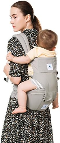 Kinmbra New Design Baby Carrier with Hip seat for infant & Toddlers (Gray)