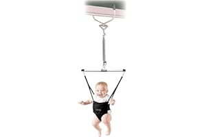 DILIDILI Black Baby Door Jumper and Bouncer Exerciser for Baby Toddler Door Bouncers Jumpers with Door Clamp Adjustable Strap Baby Door Jumper for Babies Toddlers Infants 6-24 Months Indoor Baby Door Jumper