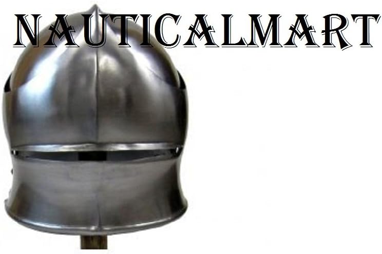 NauticalMart German Sallet Helmet W/Visor - Steel - Wearable Costume : Sports & Outdoors