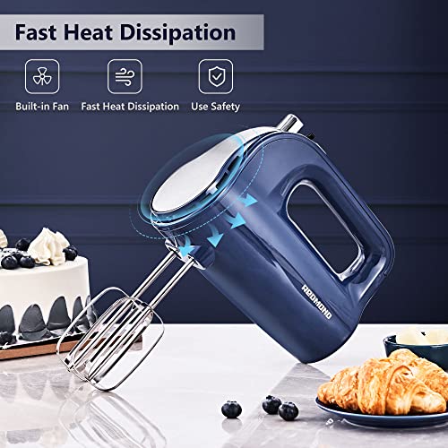 REDMOND Hand Mixer Electric, 250W Power 5Speed Handheld Mixer