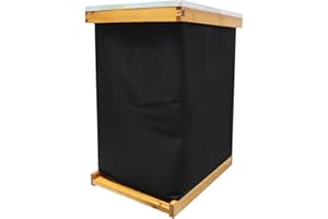 WITBEE Winter Bee Hive Wrap for 10 Frame Beehives, Beehive Winter Protection Cover, Cozy Windproof Warm Bee Hive Insulation Wrap for 2 Deep Hives with 1 Medium Hive Box (80.7"x25.5")