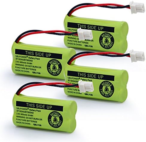 QBLPOWER BT-183342 BT-283342 BT-166342 BT-266342 BT-162342 BT-262342 Battery Compatible with VTech CS6114 CS6419 CS6719 AT&T EL52300 CL80111 Cordless Phone(3 Pack)