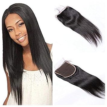 Amazon Com Blisshair 4x4 Lace Closure Brazilian Virgin Human