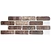 Brickwebb Thin Brick Sheets - flats (Box of 5 Sheets) - Cafe Mocha