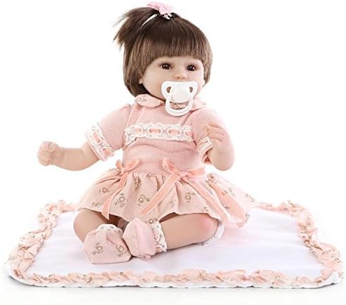 Prezzo Nicery Reborn Baby Magnetic Bocca Realistica Ad Alta Parrucca Vestito Della Ragazza Del Giocattolo Arancione Reborn Bambino Reborn Bambola Morbido Silicone Vinyl 18inch 45 Centimetri Reborn Doll A3IT Offerte