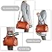 Iswee Women's Genuine Leather Handbag Urban Style Tote Top Handle Shoulder Bag Vintage Satchel Purse (Sorrel-06)