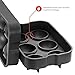 ChefLand Leak Proof 6 Ice Ball Mold Maker - Secure Closure Silicone Ice Tray - 4 Cm Diameter - Best Design for Luxury Cocktails and More - Black - Instructions Included